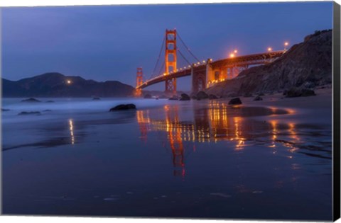 Framed Reflection Marshall Beach Print