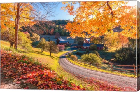 Framed Sleepy Hollow Ranch, Vermont Print