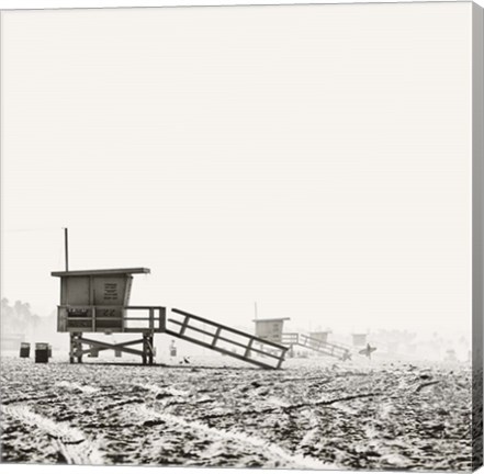 Framed BW Lifeguard Print