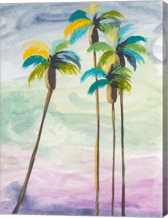 Framed Four Palms No. 2 Print