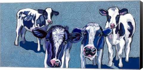 Framed Four Cows Print