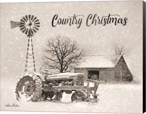 Framed Country Christmas Print