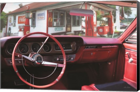 Framed Pontiac GTO Pitstop Print