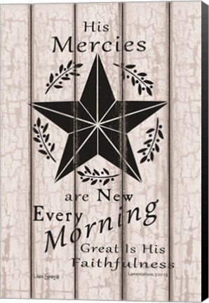 Framed His Mercies are New Every Morning Print