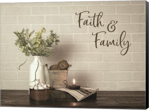 Framed Faith &amp; Family Print