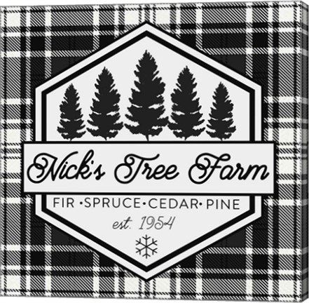 Framed Plaid Holidays I Print