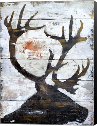 Framed Wild Caribou portrait Print