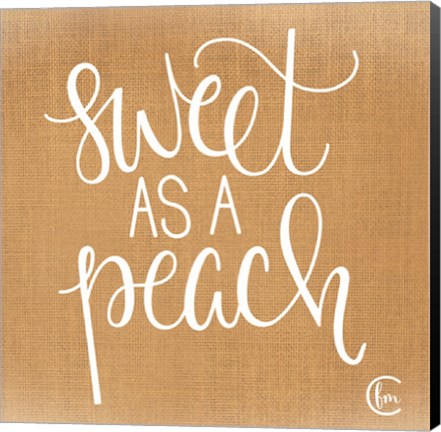 Framed Sweet as a Peach Print