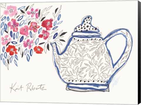 Framed Granny&#39;s Tea Pot Print