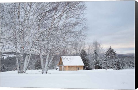 Framed Barn with a View Print