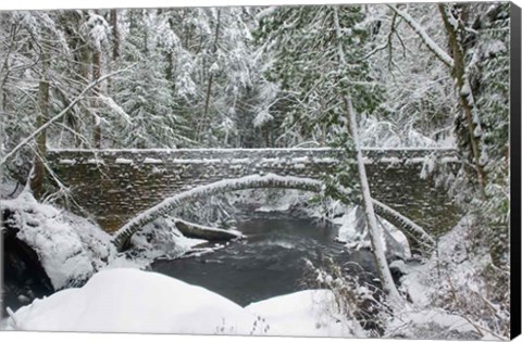 Framed Whatcom Creek Bridge Print