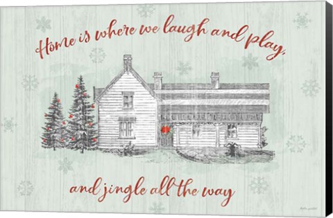 Framed Farmhouse Christmas I Print