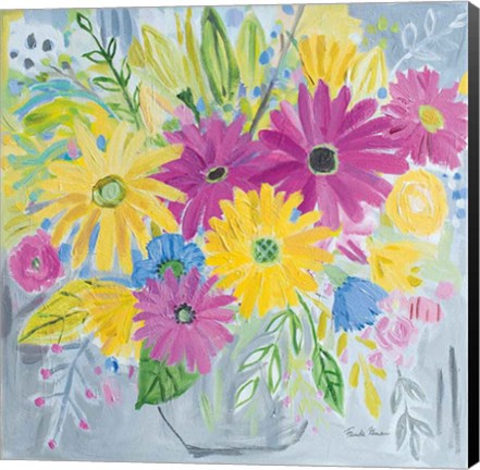 Framed Happy Flowers Print