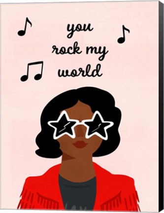 Framed Darling Valentine III Print