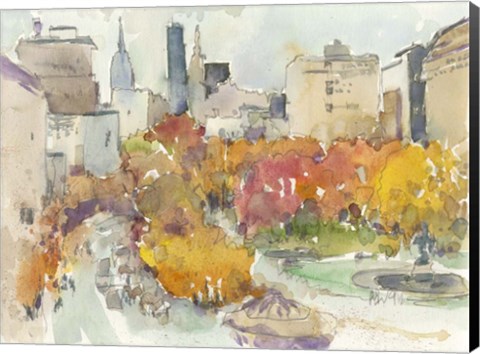 Framed Autumn in New York - Study III Print