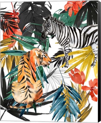 Framed Jungle Life II Print