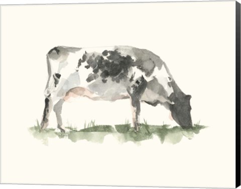 Framed Grazing Farm Animal I Print