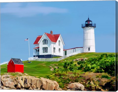 Framed Nubble House I Print