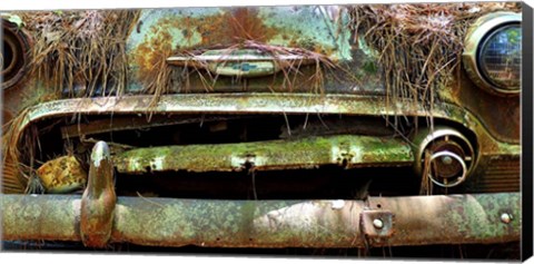 Framed Car Graveyard V Print