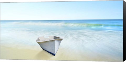 Framed Boat on a Beach IV Print