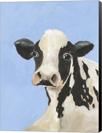 Framed Cow-don Bleu III Print