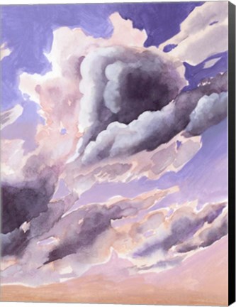 Framed Amethyst Cumulus II Print