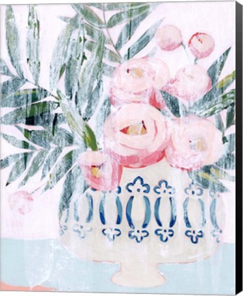 Framed Bleached Bouquet II Print