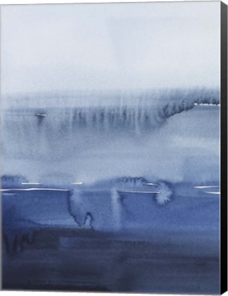 Framed La Mar Azul II Print