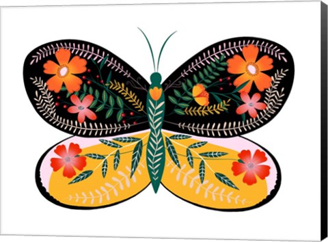 Framed Butterfly Petals II Print