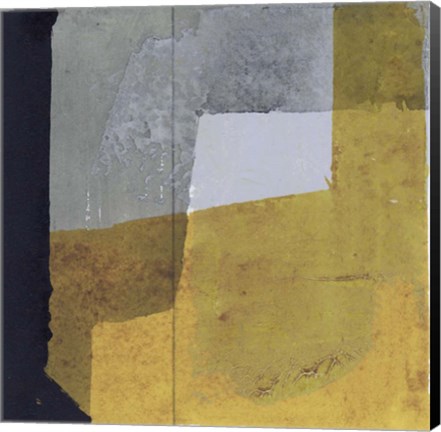 Framed Black &amp; Yellow III Print