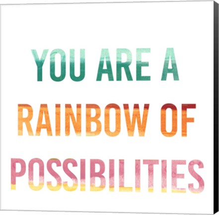 Framed Rainbow of Possibilities I Print