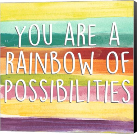 Framed Rainbow of Possibilities II Print