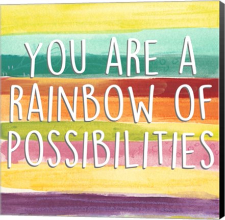 Framed Rainbow of Possibilities II Print