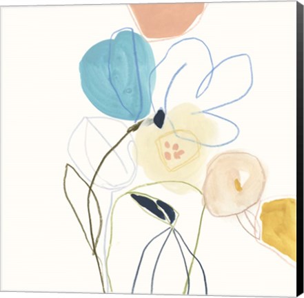 Framed Contour Garden III Print