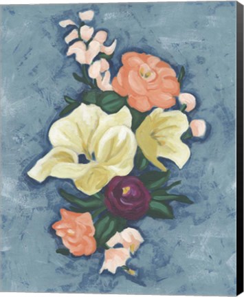 Framed Floral Portrait II Print