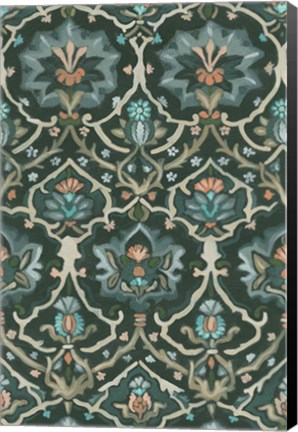 Framed Verdant Tapestry IV Print