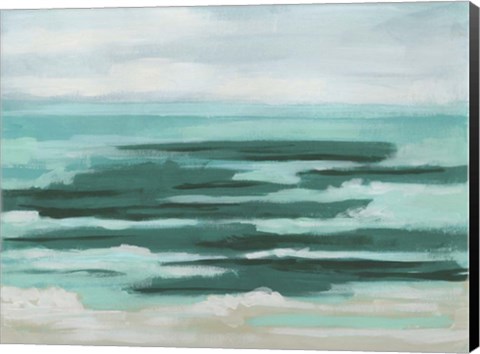 Framed Mint Surf I Print