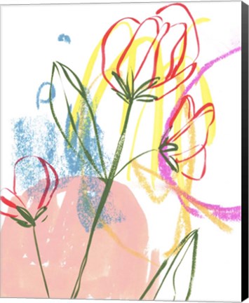 Framed Tulip Formation I Print