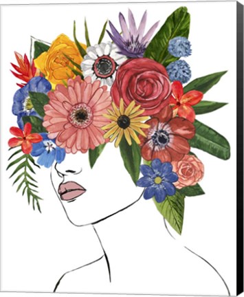 Framed Flower Lady II Print