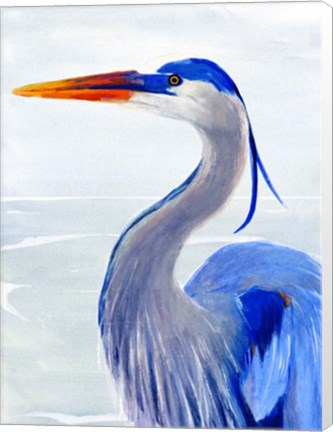 Framed Great Blue I Print