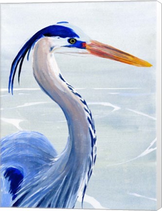 Framed Great Blue II Print