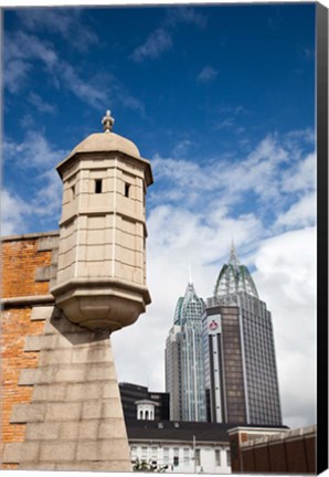 Framed Alabama, Fort Conde, RSA Tower and Riverview Plaza Print