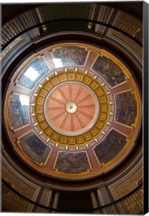 Framed Alabama, Montgomery, State Capitol Building Dome Print