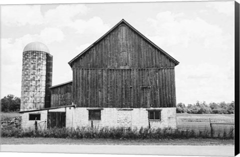 Framed Weathered III BW Print