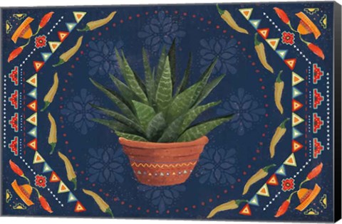 Framed Tex Mex Fiesta II Dark Print