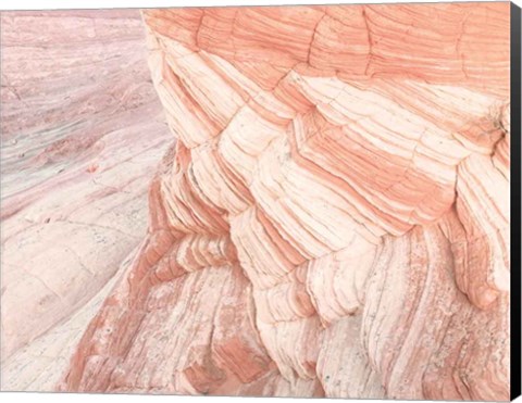 Framed Coyote Buttes VII Blush Orange Crop Print