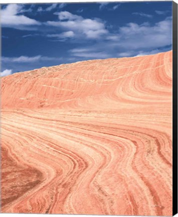 Framed Coyote Buttes V Blush Orange Crop Print
