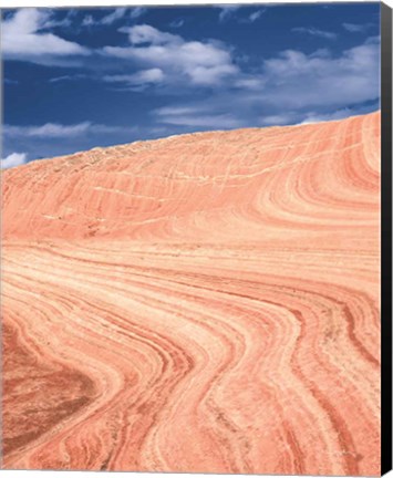 Framed Coyote Buttes V Blush Orange Crop Print