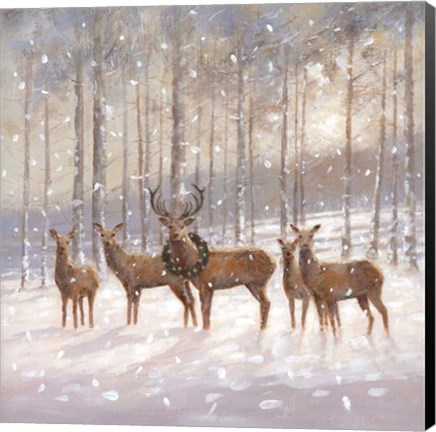 Framed Snow Family Print