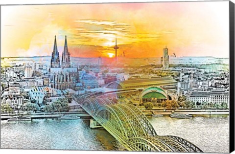 Framed Cologne Print